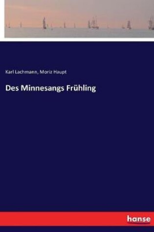 Cover of Des Minnesangs Frühling