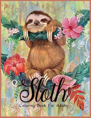 Book cover for Sloth Coloring Book