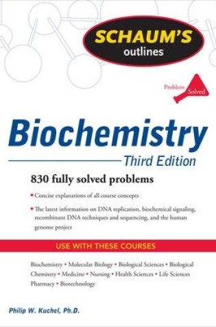 Cover of Schaum's Outline of Biochemistry, Third Edition
