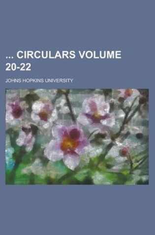 Cover of Circulars Volume 20-22