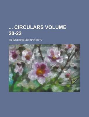 Book cover for Circulars Volume 20-22