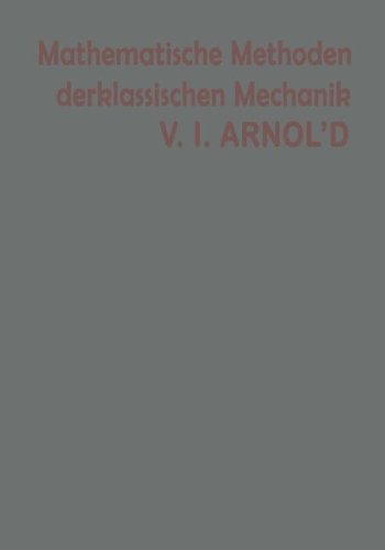 Book cover for Mathematische Methoden Der Klassischen Mechanik