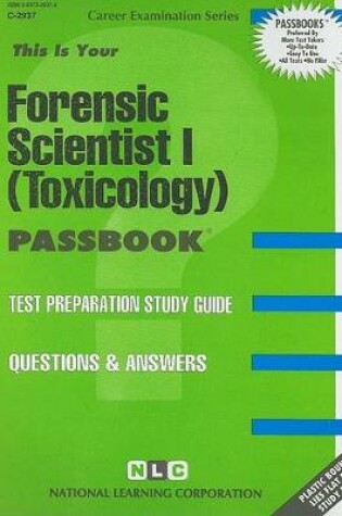 Cover of Forensic Scientist I (Toxicology)