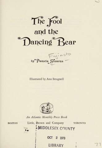 Book cover for The Fool and the Dancing Bear