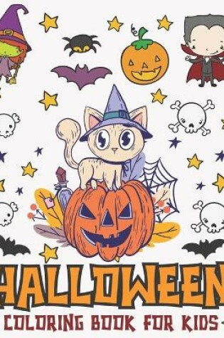 Cover of Halloween Coloring Book For Kids