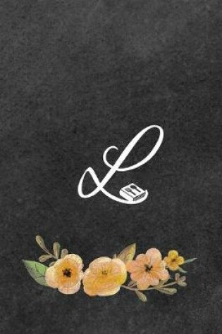 Cover of Initial Monogram Letter L on Chalkboard