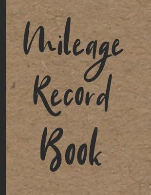 Book cover for Mileage Record Book