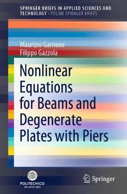 Book cover for Nonlinear Equations for Beams and Degenerate Plates with Piers