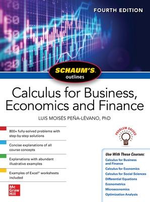 Book cover for Schaum's Outline of Calculus for Business, Economics and Finance, Fourth Edition