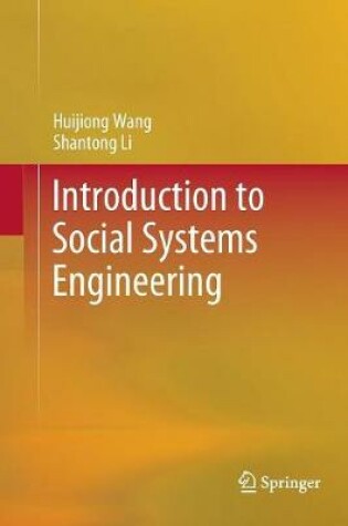 Cover of Introduction to Social Systems Engineering