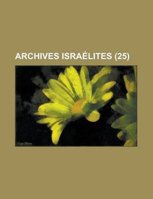 Book cover for Archives Israelites (25)