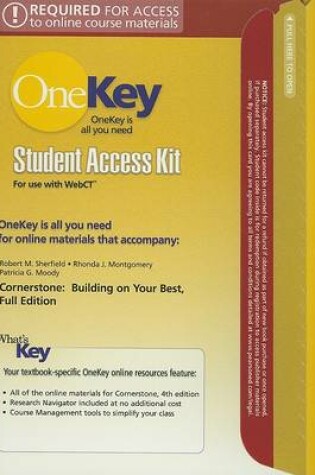 Cover of OneKey WebCT, Pincode Access Card, Cornerstone