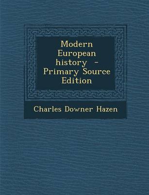 Book cover for Modern European History