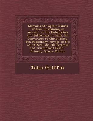 Book cover for Memoirs of Captain James Wilson