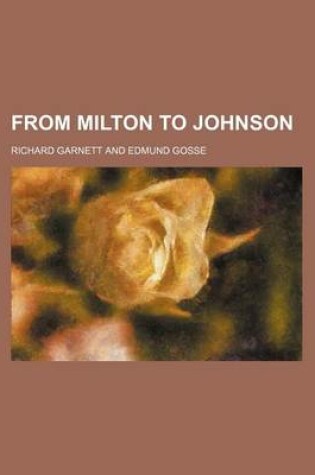 Cover of From Milton to Johnson