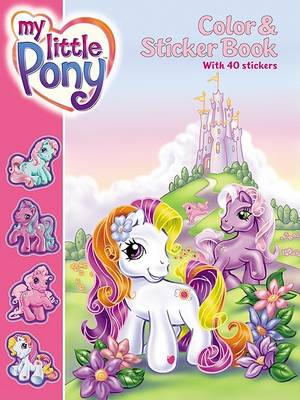 Book cover for My Little Pony Color & Sticker Book