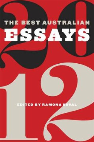 Cover of The Best Australian Essays 2012