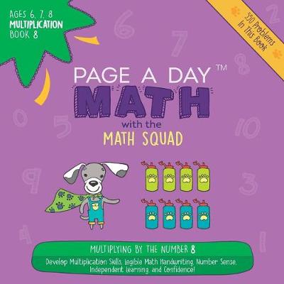 Book cover for Page a Day Math Multiplication Book 8