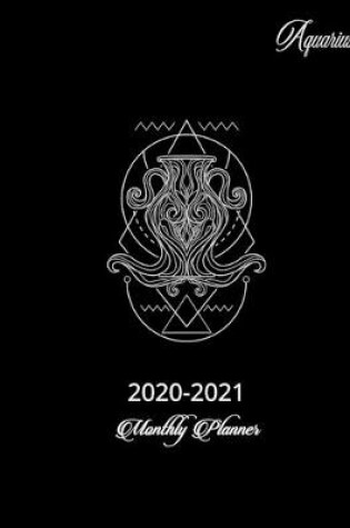 Cover of 2020-2021 Monthly Planner Aquarius