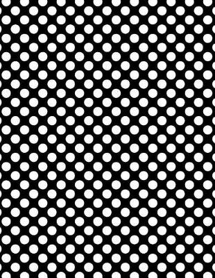 Book cover for Polka Dots - Black 101 - Lined Notebook With Margins 8.5x11