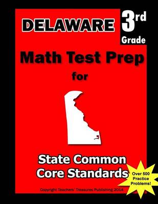 Book cover for Delaware 3rd Grade Math Test Prep