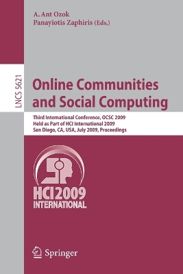 Cover of Online Communities and Social Computing