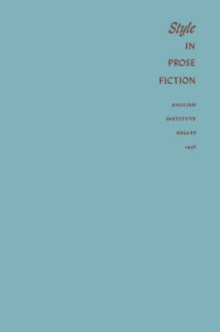 Cover of Style in Prose Fiction