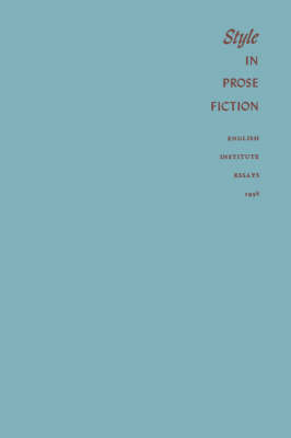 Book cover for Style in Prose Fiction