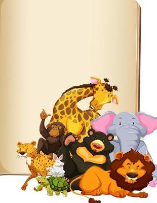 Book cover for Zoo Animals - Blank Lined Notebook