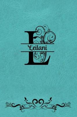 Book cover for Split Letter Personalized Name Journal - Leilani