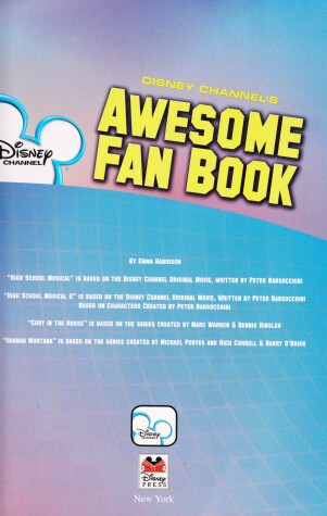 Book cover for Disney Channel's Awesome Fan Book