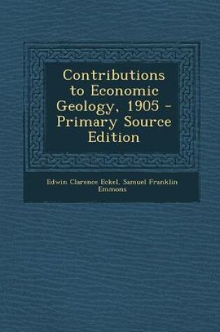 Cover of Contributions to Economic Geology, 1905