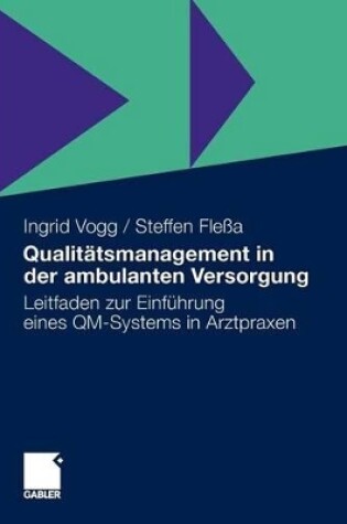 Cover of Qualitätsmanagement in der ambulanten Versorgung