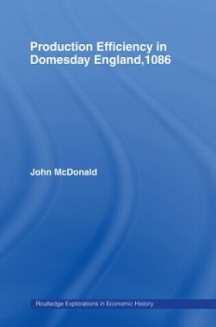 Cover of Production Efficiency in Domesday England, 1086