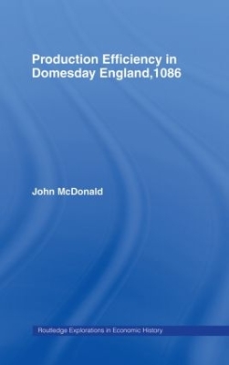 Cover of Production Efficiency in Domesday England, 1086