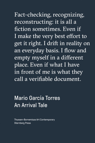 Cover of Mario Garcí  a Torres – An Arrival Tale