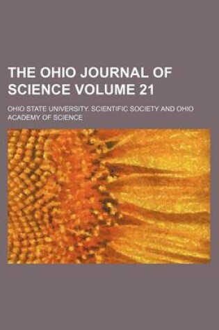 Cover of The Ohio Journal of Science Volume 21