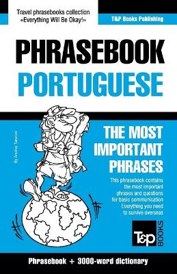 Book cover for English-Portuguese phrasebook and 3000-word topical vocabulary