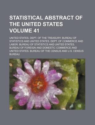 Book cover for Statistical Abstract of the United States Volume 41