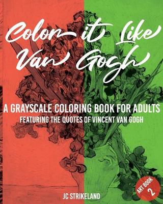 Book cover for Color It Like Van Gogh A Grayscale Coloring Book for Adults Art Book 2