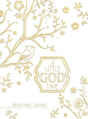 Book cover for A Little God Time, A: Devotional Journal (Gold/White)