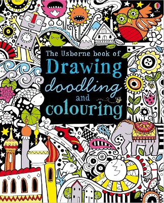 Book cover for Drawing, Doodling and Colouring Book