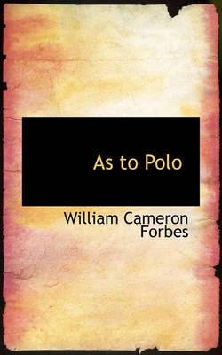 Cover of As to Polo