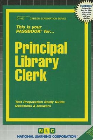 Cover of Principal Library Clerk