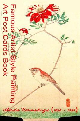 Book cover for Art Post Cards Book - Famous Artist Style Painting - Ando Hiroshige (1797 - 1858)