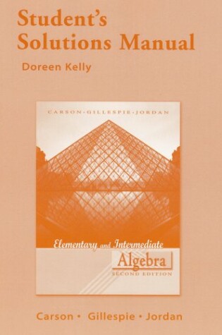 Cover of Student Solutions Manual for Elementary and Intermediate Algebra