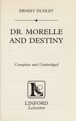 Cover of Dr. Morelle And Destiny