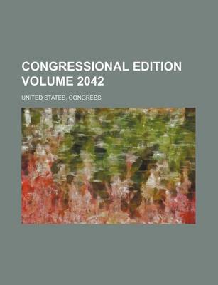 Book cover for Congressional Edition Volume 2042