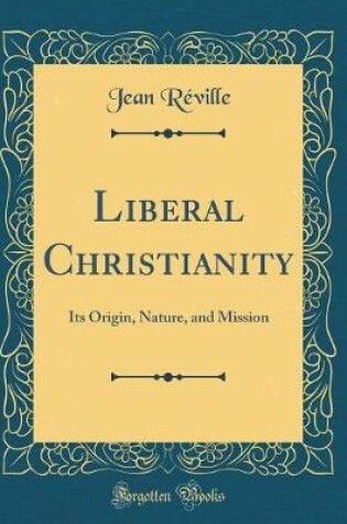 Cover of Liberal Christianity