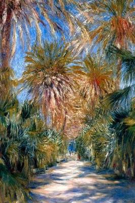 Book cover for 150 page lined journal Algiers, the Garden of Essai, 1881 Pierre Auguste Renoir